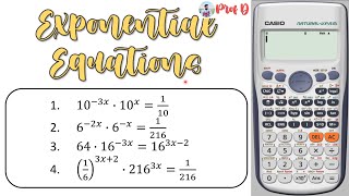 Solving Exponential Equations  Calculator Techniques  General Mathematics  Grade 11 [upl. by Isej]