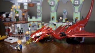 Lego The Hobbit 79018 The Lonely Mountain Build Review [upl. by Picker]