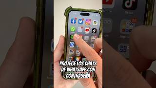 PROTEGE LOS CHATS DE WHATSAPP CON CONTRASEÑA  Shorts [upl. by Thessa445]