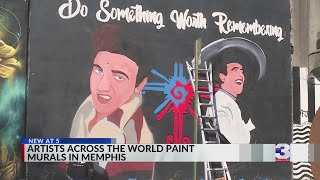 Artists beautify Memphis with new murals during Paint Festival [upl. by Jarlathus480]