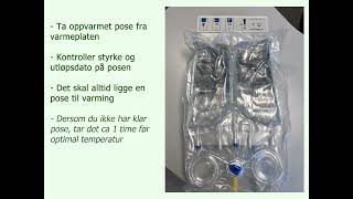 Peritonealdialyse CAPD Manuelt poseskift balance [upl. by Ahsirtak845]