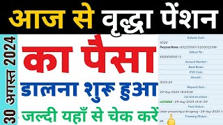 UP Old Age Pension New Update  Vridha Pension Kab Ayegi 2024  August Me vridha pension kab milegk [upl. by Ayamahs789]