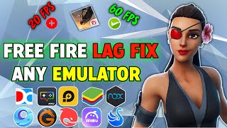 🔧How To Fix Lag In Free Fire Emulator  Boost FPS amp Fix LAG In Low End PC  Fast amp Simple Tutorial [upl. by Adala850]