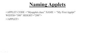 Naming Applets in Java Applet Hindi [upl. by Tnafni]