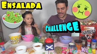 COMIDA CHALLENGE EL reto divertido de mezclar todo los ingredientes que te salgan🤢🤢🤢 Zarolakids [upl. by Dillie]