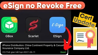 Esign Fix Revoke  Fix Unable to Install Esign on iPhone  eSign No Revoke Working Free install IPA [upl. by Odnama]