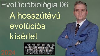 Evolúcióbiológia 06  Hosszútávú evolúciós kísérlet LTEE  2024 [upl. by Selry]