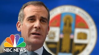 Live LA Mayor Eric Garcetti Gives Coronavirus Update  NBC News [upl. by Diantha]