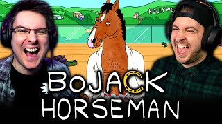 OUR FIRST TIME WATCHING BOJACK HORSEMAN  Bojack Horseman Episode 1 REACTION [upl. by Acirehs]