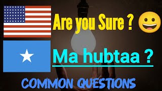 Most Common Questions  English  Somali Luqadda [upl. by Notserk]