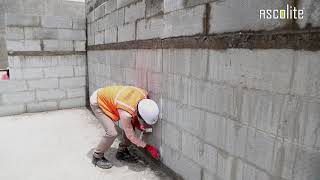 Filling in an Expansion Joint of AAC Block Wall [upl. by Manda410]