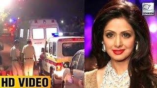 WATCH LIVE Ambulance carrying Sridevis Mortal Remains at Mumbai residence [upl. by Cook]