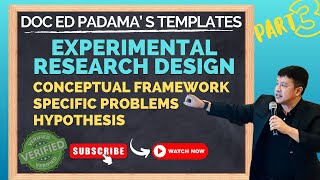 PART 3 HOW TO WRITE CONCEPTUAL FRAMEWORK SPECIFIC PROBLEM AND HYPOTHESIS [upl. by Dominy]