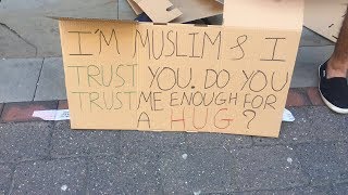 IM MUSLIM amp I TRUST YOU DO YOU TRUST ME ENOUGH FOR A HUG  MANCHESTER [upl. by Mccallion867]