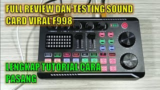 FULL REVIEW SOUND CARD VIRAL F998 [upl. by Stolzer]