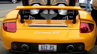 Porsche Carrera GT engine bay car walk around the car [upl. by Hugues]