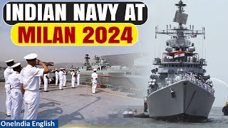 Watch Indian Navy at MILAN 2024  Multilateral Naval Exercise in Visakhapatnam  Oneindia News [upl. by Orecic]