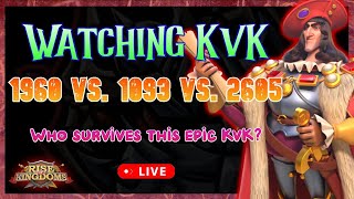 Spectate KvK  1960 vs 1093 vs 2605  Epic KvK  Rise of Kingdoms [upl. by Bonneau938]