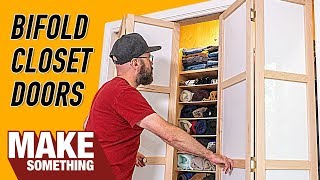 How to Make Custom Closet Bifold Doors  Woodworking Project [upl. by Leelahk]