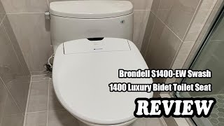 Brondell S1400EW Swash 1400 Luxury Bidet Toilet Seat  Review 2022 [upl. by Melliw]