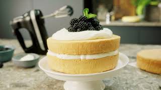 Basic Genoise sponge  KitchenAid UK [upl. by Patman]