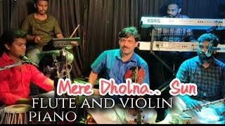 Mere Dholna SunINSTRUMENT FLUTE VIOLIN AND PIANOSreya ghoshal  sonu nigam [upl. by Siroval]