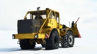 K700A im Wintereinsatz Insel Rügen 2013 Кировец К 700A трактор К700 снегоочиститель Snow plow [upl. by Stearns]