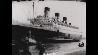 Ships at Southampton Docks 1950s  Film 1000964 [upl. by Beryle96]