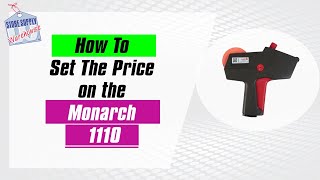 Pricing Guns  How To Set The Price on the Monarch 1110 One Line Pricing Gun [upl. by Merle143]