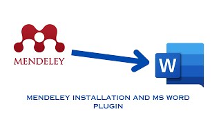 How to install Mendeley Desktop and Ms Word Plugin [upl. by Joyan]