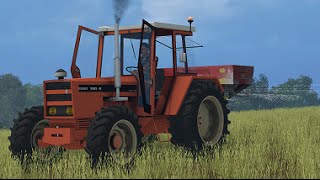 Farming Simulator 15  Epandage dengrais  Renault 11814 [upl. by Brahear]