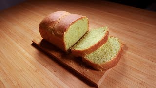 How to make a Healthier Gardenia Pandan Coconut Bread Roti Pandan Ala Gardenia Eggless amp Pewarna [upl. by Einittirb]