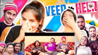 VEER VS HEER REACTION HARSH BENIWAL MOHIT CHIKARA FUNNY REACTION VIDEO THE HONEYBEE SHOW [upl. by Nannerb]