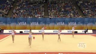 London 2012 Qualifiers  Rhythmic Gymnastics Groups  France [upl. by Norraa]