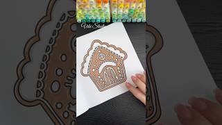 Satisfied ASMR Christmas Vibes ☃️ Colouring book asmr coloring [upl. by Leahcam944]