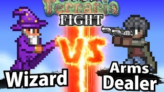 Wizard vs Arms Dealer  Super Terraria Fight [upl. by Annaig]