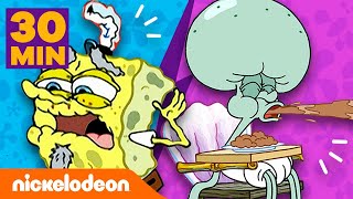 Les étapes de la vie de Bob léponge  ⏰ Du bébé éponge au vieil homme  Nickelodeon France [upl. by Coryden]