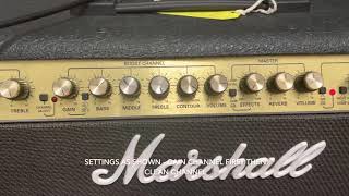 Marshall 1996 Valvestate 200 BiChorus 2x12 80w Combo Model 8280 Serial No 966259727 [upl. by Ylahtan135]