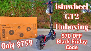 isinwheel GT2 Unboxing  800W Off Road Electric Scooter [upl. by Lapham]