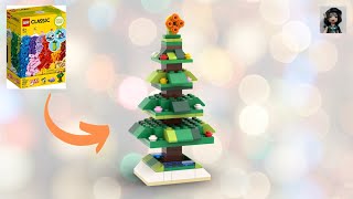 CHRISTMAS TREE Lego classic 11016 ideas How to build [upl. by Coe]