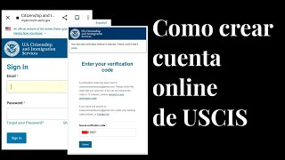 COMO CREAR CUENTA EN LA PAGINA DE INMIGRACION USCIS [upl. by Arten321]