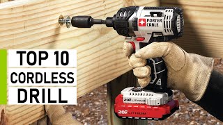 Top 10 Best Cordless Drill For DIY amp Woodworking [upl. by Eelrefinnej]