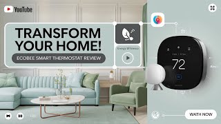 Transform Your Home Ecobee Smart Thermostat Premium Review – Ultimate Comfort amp Controlquot [upl. by Yleek28]