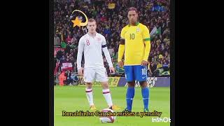 Lionel Messi and Ronaldinho Gaucho disappointed after they missed key penalties during a match😤😤 [upl. by Hephzibah576]