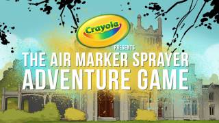 Crayola Air Marker Sprayer Adventure Welcome To The School [upl. by Lemhar]