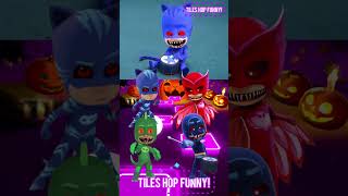 PJ Masks  Gekko 🆚 Owlette 🆚 CatBoy 🆚 Romeo X Dance Song Tiles Hop EDM Rush shorts [upl. by Kreindler906]