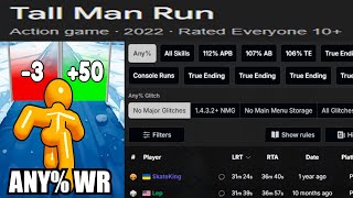 Tall Man Run  True Ending NMG Speedrun in 645 World Record [upl. by Chamkis]