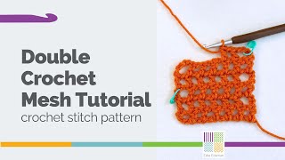 Double Crochet Mesh Stitch Tutorial [upl. by Anahsar885]