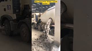 How Concrete mixer truck works। concretemachine cement [upl. by Adnir]