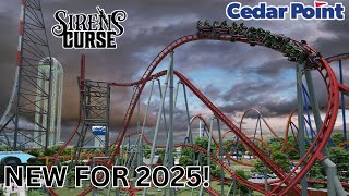 Sirens Curse  Cedar Point NEW FOR 2025 Roller Coaster  Vekoma Tilt Coaster [upl. by Athalia627]